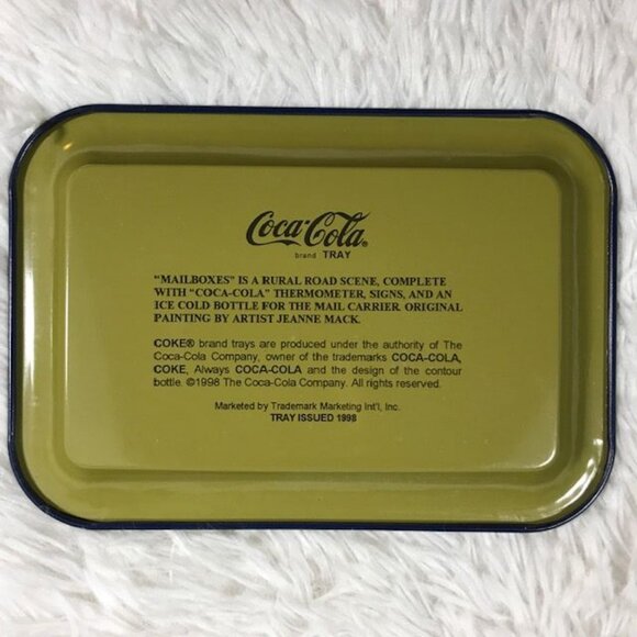 NWOT Set of 2 Vintage Coca-Cola Small Nostalgia Mailboxes + Bridge Tins - Picture 10 of 12